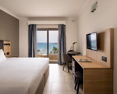 Qawra Palace Malta kamer met uitzicht