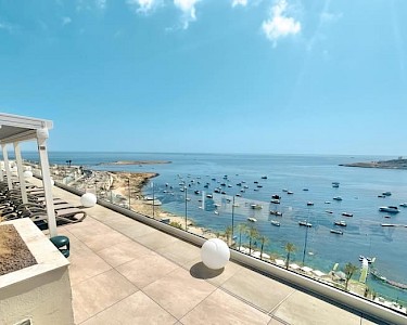 Qawra Palace Malta uitzicht op zee