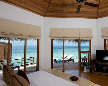 Kuramathi Maldives uitzicht van villa