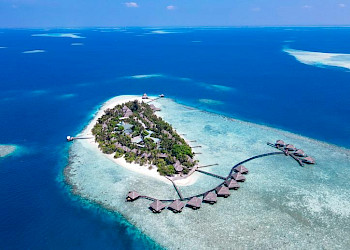 Adaaran Club Rannalhi Malediven van bovenaf