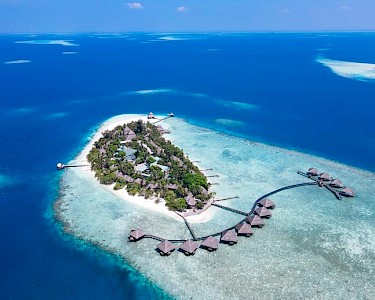 Adaaran Club Rannalhi Malediven van bovenaf