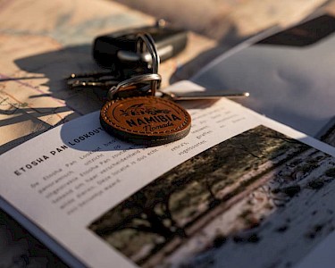 Namibia Nomads sleutel en programmaboekje