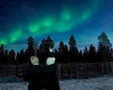 Noorderlicht in Finland Lapland