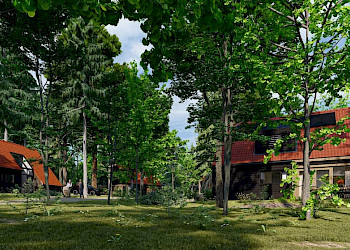 Buytenplaets Rhenen huisjes (artist impression)