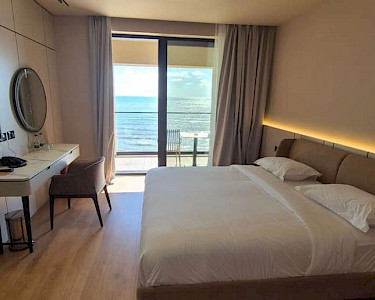 Royal G Deluxe Hotel Albanië slaapkamer