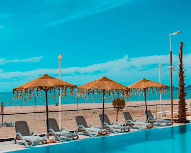 Royal G Deluxe Hotel Albanië strand