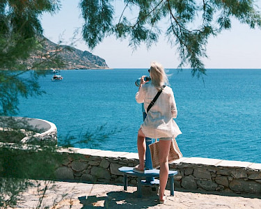 Uitzicht zee op Kreta