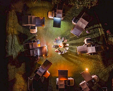 Costa Rica Nomads camping kampvuurtje