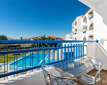 Appartementen Tropical Sol Albufeira Portugal balkon met uitzicht