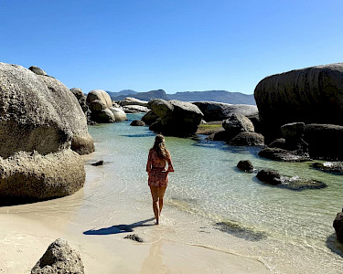 Boulders Beach vlak bij Kaapstad