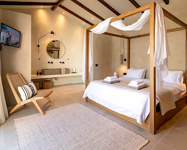 KV Villas Kefalonia slaapkamer