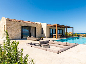 KV Villas Kefalonia villa aan de buitenkant