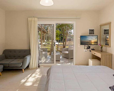 Appartementen Azzure Vista Zakynthos uitzicht tuin met studio
