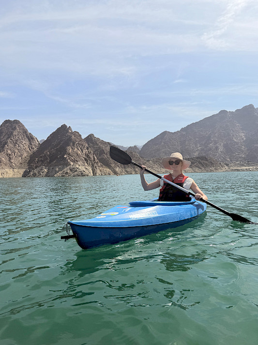 Kajakken in Hatta Dubai